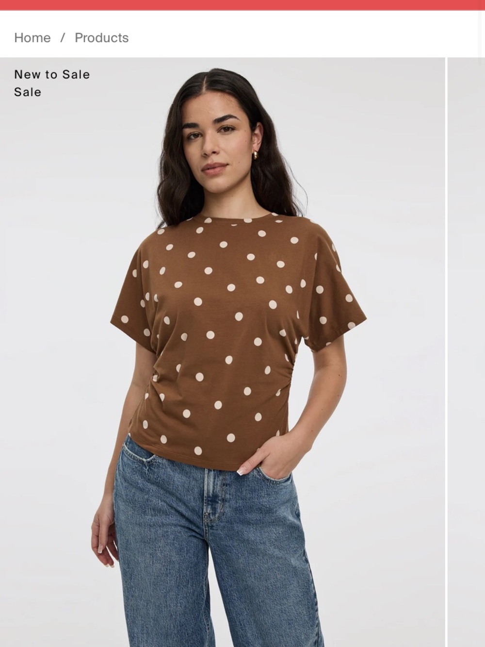 2 tops for $25!! 2 Reitmans Polka Dot Short Sleeve Tee